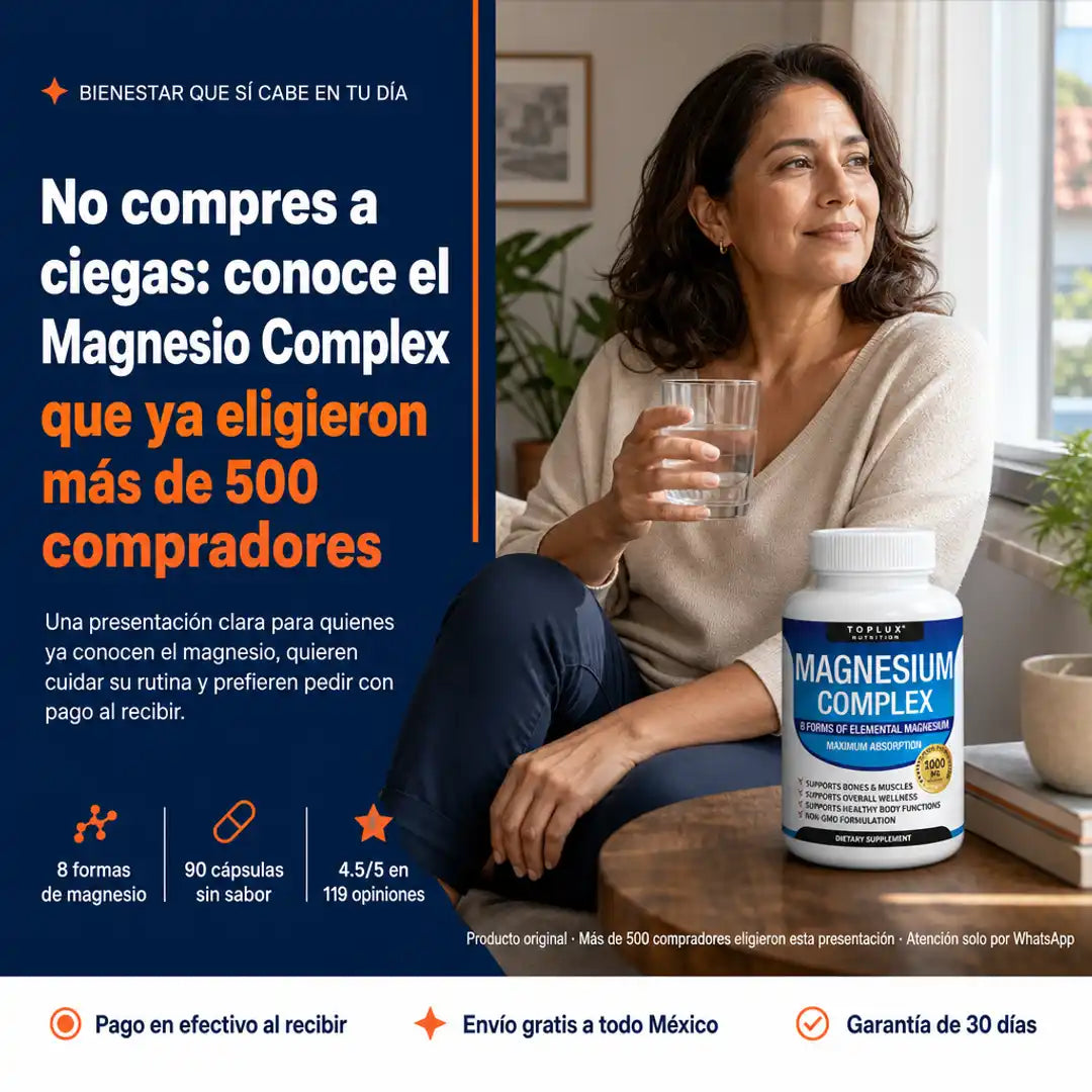 Suplemento Magnesio Complex Toplux 90 Cp